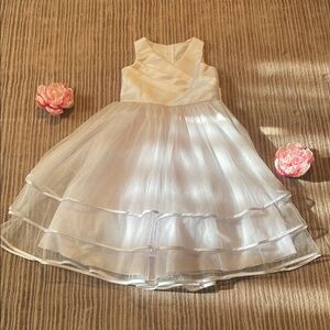 Charming Ivory Kids Formal Dress